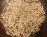 7割蕎麦で作るワンパンペペロンチーノ作り方6写真