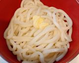 茹でうどんをレンチン、悪魔の釜玉うどん作り方2写真