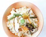 簡単手軽な【山菜の白だしおこわ】作り方6写真