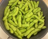 蒸して美味しい 簡単　フライパン 枝豆作り方4写真