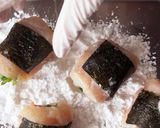 鶏のささみの梅しそロール作り方2写真