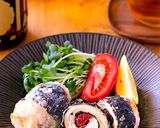 鶏のささみの梅しそロール作り方4写真