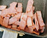 ベーコンとフライドオニオンの混ぜご飯作り方1写真
