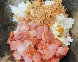 ベーコンとフライドオニオンの混ぜご飯作り方2写真