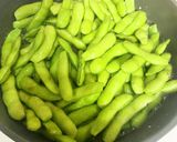 蒸して美味しい 簡単　フライパン 枝豆作り方5写真