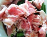 暑い！昼飯★夕食★レンジ5分豚バラオクラ作り方1写真