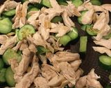 鶏ササミと胡瓜の胡麻タップリ塩昆布炒め作り方3写真