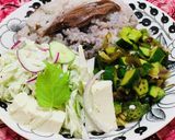 自家製大葉ドレッシングの豆腐サラダ作り方5写真