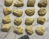 手ごねでピーナッツクリームちぎりパン作り方9写真