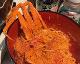 オオズワイガニのトマト豆乳クリームパスタ作り方16写真