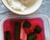 赤紫蘇ジュースの漬け物作り方1写真
