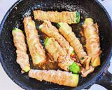 ズッキーニの肉巻きレモン醤油炒め作り方6写真