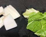 白菜と豆乳のカルボナーラ風パスタ作り方1写真