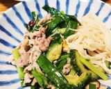 ニラとゴーヤのそーめんチャンプル作り方12写真