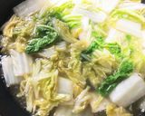 白菜と豆乳のカルボナーラ風パスタ作り方3写真