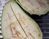 大きなナスは田楽作り方1写真