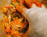 韓国風・鰹のハラモと野菜のピリ辛和え作り方10写真
