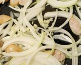 ワンパン♫マッシュルームのクリームパスタ作り方2写真