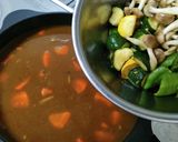 豚カシラの夏野菜カレー作り方27写真