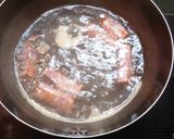 きのことベーコンのかんたん味噌汁パスタ作り方3写真