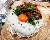 超簡単！冷やし焼き肉とろろそうめん！！作り方8写真