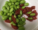 カツオと枝豆の梅ぽん酢和え作り方3写真