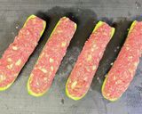 ズッキーニの肉詰めチーズボート作り方4写真