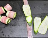 ズッキーニのくるくるベーコン巻き作り方4写真