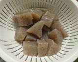 こんにゃくのさっぱりめんつゆ漬け作り方1写真