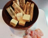 たたきごぼうのかんたん味噌汁作り方1写真
