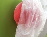 桃とクリームチーズの盛り合わせ★皮付き作り方1写真