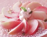 桃とクリームチーズの盛り合わせ★皮付き作り方4写真