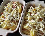 じゃがいもとスパムのマヨチーズ焼き♫作り方7写真