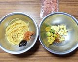 ヨウサマの減塩海苔佃煮の南高梅パスタ作り方4写真