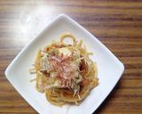 ヨウサマの減塩海苔佃煮の南高梅パスタ作り方6写真