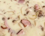 しめじとハムのクリームパスタ♪時短♪作り方2写真