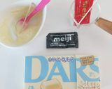 モノクロチョコプレート♡作り方1写真