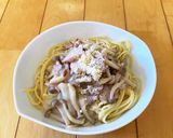 しめじとハムのクリームパスタ♪時短♪作り方3写真