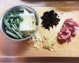 ワンパン!白菜木耳インゲンとろみパスタ作り方1写真