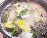 ワンパン!白菜木耳インゲンとろみパスタ作り方2写真