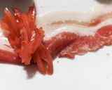 紅生姜豚バラ肉巻き作り方1写真