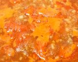 ワンパン♫なすとひき肉のトマトパスタ作り方4写真
