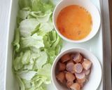 マヨでパラッと☆レタスチャーハン作り方1写真