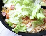 マヨでパラッと☆レタスチャーハン作り方6写真