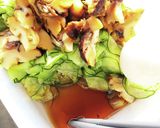 簡単 きゅうりとサザエの麺つゆ和え 作り方3写真