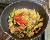 サリ麺で夏野菜たっぷりの焼きそば作り方6写真