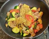 サリ麺で夏野菜たっぷりの焼きそば作り方7写真
