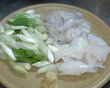 長葱といかの豆板醤炒め作り方1写真