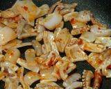 長葱といかの豆板醤炒め作り方4写真