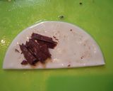 レンジで簡単☆餃子の皮でチョコのおやつ作り方3写真